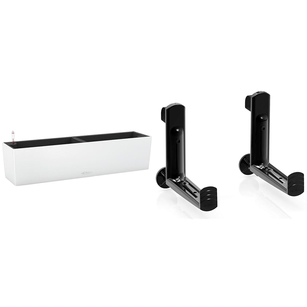 Réserve d'eau intégrée Lechuza pour pot de fleurs Balconera noir