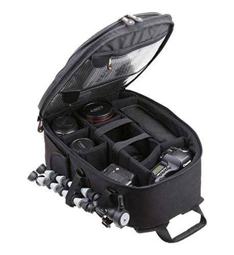 image for Amazon Basics Backpack for SLR Cameras and Accessories-Black