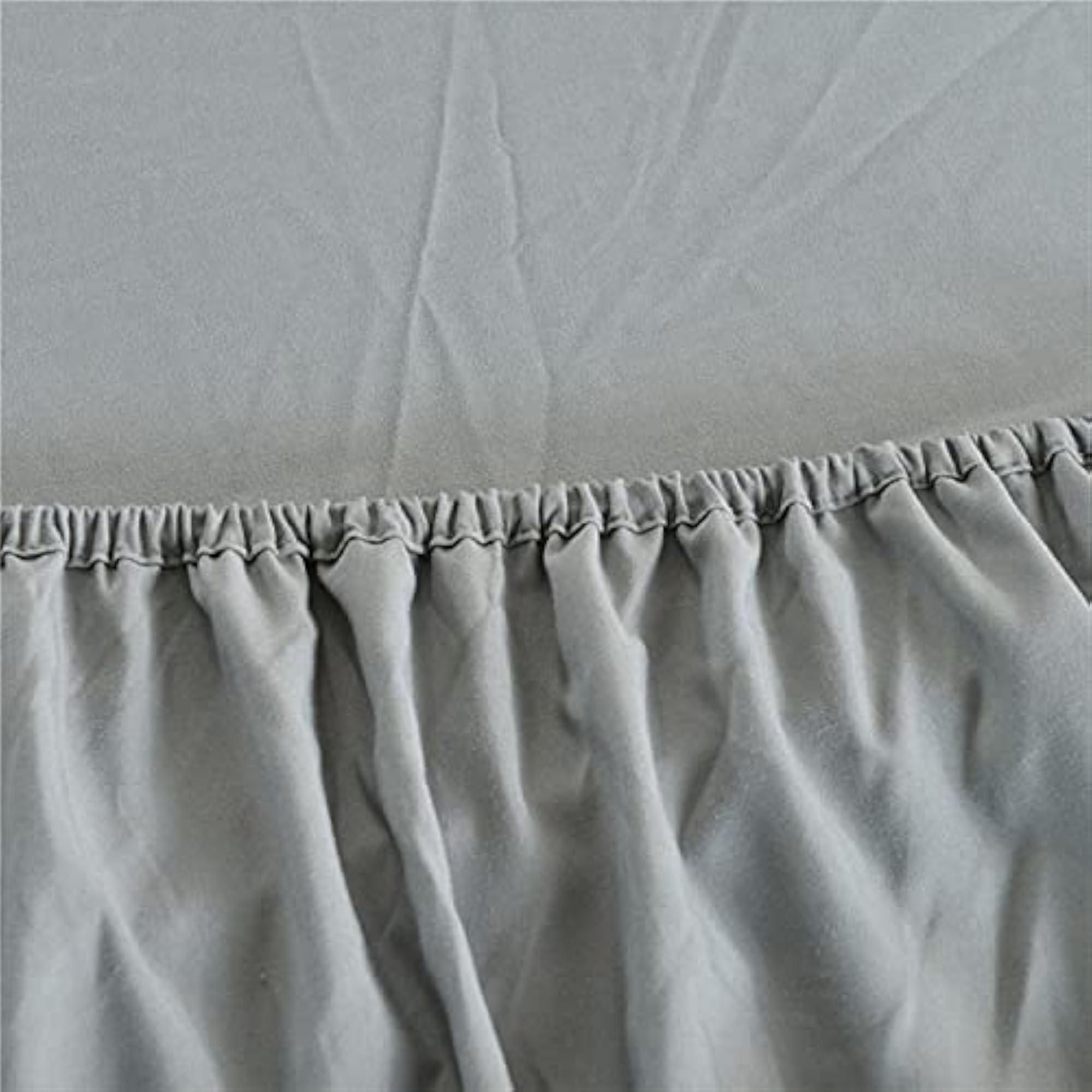 Light Grey Extra Deep Pocket Fitted Bedding Sheet, Breathable