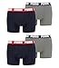Produktbild PUMA Boxershort 4er Pack Herren 4 Boxer Edition (036 - Blue/Grey Melange, L)