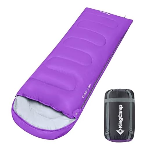 KingCamp Oasis Serie - Saco de Dormir con cabecero (220 x 75 cm)