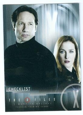 X Files trading card Agent Mulder David Duchovny and Agent Scully Dana Gillian Anderson 2008 Inkworks #72