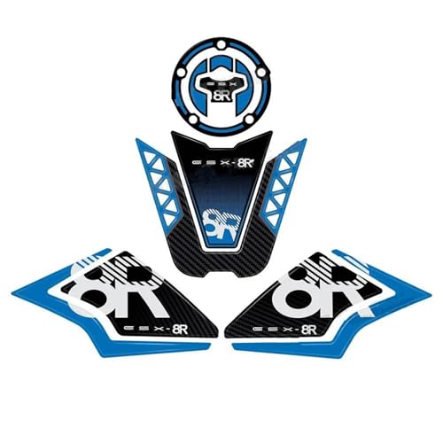 Autocollant de protection latérale pour réservoir Suzuki GSX 8R 2024 2025 bleu
