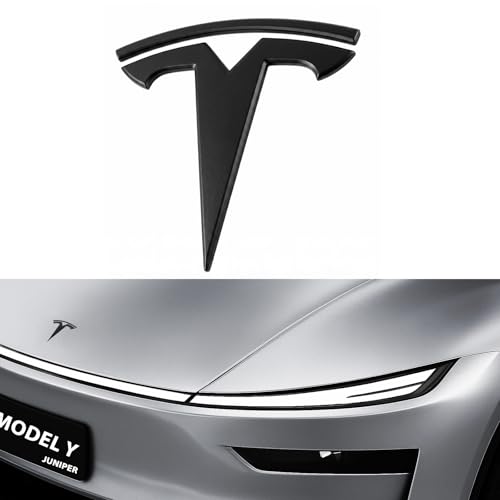 Metal Emblem for Tesla Model Y Juniper 2026+ Logo Cover Anti-Fade All-Weather Easy Install Multiple Colors for Tesla Y Juniper Accessories