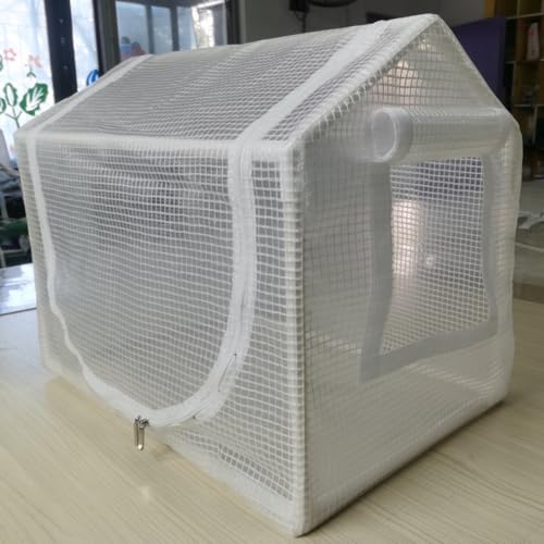COOVT ビニール温室 折りたたみ式家庭用温室 組み立て簡単 防水防虫 屋内屋外植物栽培 家庭菜園用 (60*40*50cm,ホワイト)