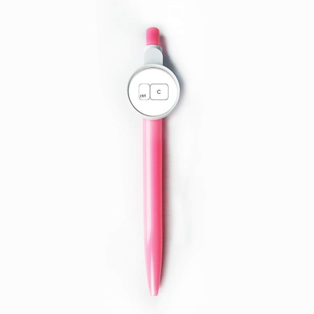 Stylo à bille rétractable Ctrl C bleu avec motif clavier DIYthinker - 5