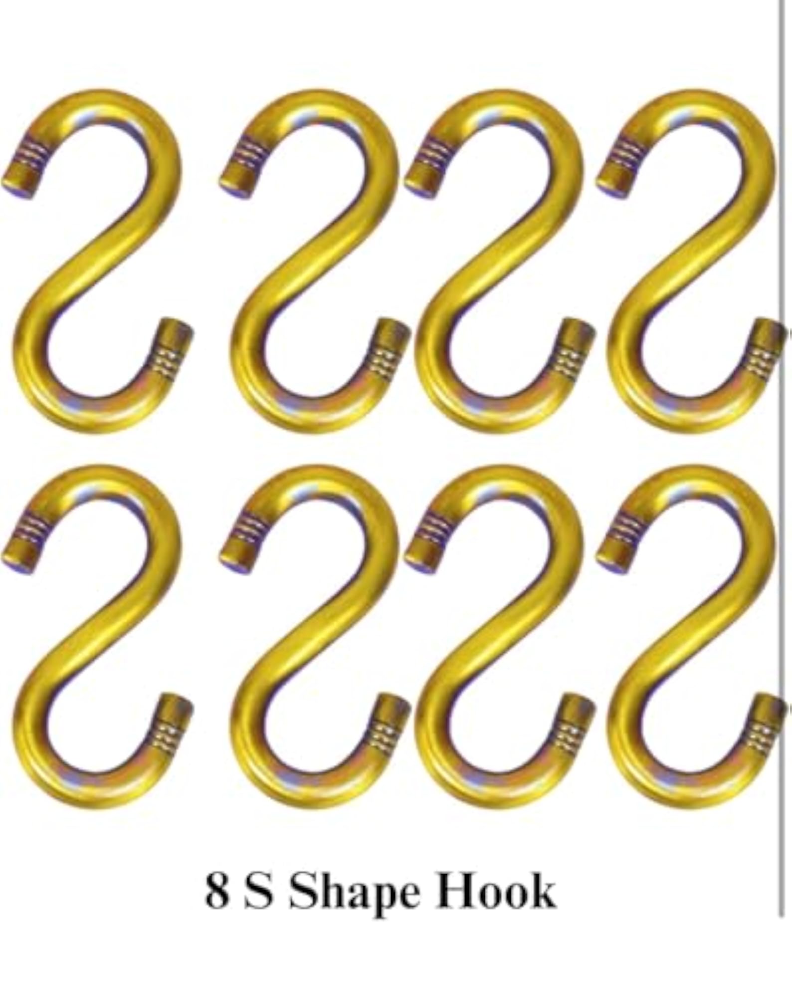 Pack of 28 Glossy Finish Steel Swing Chain Links with S Hooks