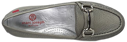 Marc Joseph New York Women's Grand Street Loafer, Pewter Grainy, 6.5 M Us #TOP4