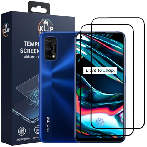 Image of Military-Grade Gorilla Tempered Glass For Realme 7 Pro With Installation Kit | Edge to Edge Coverage | Black (Pack Of 2)