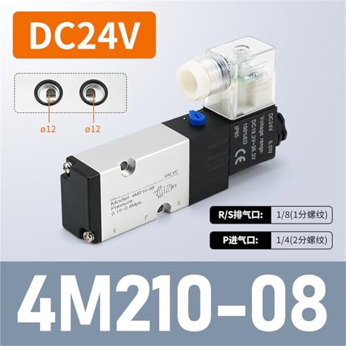 Électrovanne 4M210-08 DC24V pneumatique à deux positions cinq voies