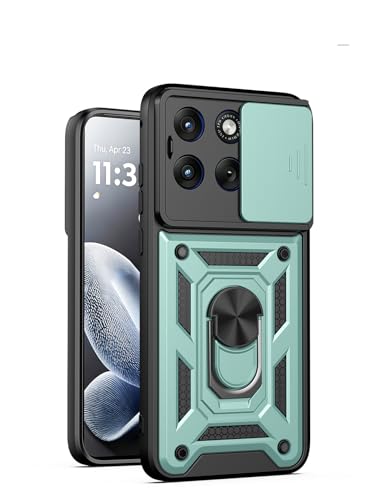 �Ή��@�� for Motorola Edge 70 Fusion 5G �}�O�l�b�g���X�}�z�P�[�X�u���P�b�g [PC+TPU] 2 in 1 �X���C�h�����Y�L�b�N�X�^���h Green