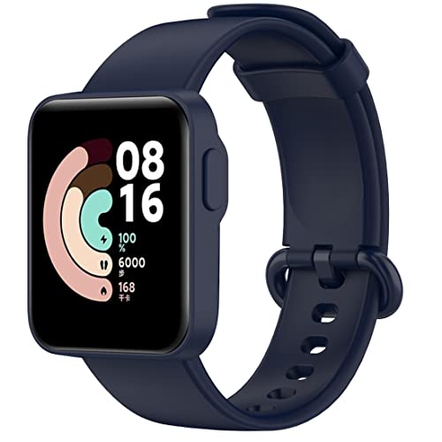 Moorovgi Bracelet Compatible avec Xiaomi Mi Watch Lite,Bracelet de Sport en Silicone Souple de Remplacement pour Xiaomi Mi Watch Lite/Redmi Watch Lite (Bleu) Cover