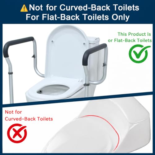 Loyoda Toilet Handle Safety Rail for Senior, Aluminum Toilet Safety Frame by Loyoda - Image 5