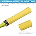 PATIKIL Tennis Badminton Racket Overgrip, 10 Pack Anti Slip Racquet Grip Tape Absorbs Sweat Drum Stick Tape Wrap for Drumstick Baseball Pickleball Paddle, Yellow