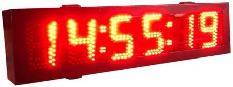 Double Sided Outdoor LED Race Timing Clock Door Open Mantainence Design IP64 Cabinet 5" High Character Hours Minutes Seconds Format Running Events Timing Clock