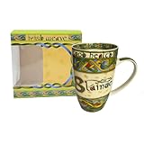 Royal Tara Irish Weave Ceramic Mug Collection with Slainte and Tea Bag Holder Irish Cup Housewarming Gift (1Boxed Mug)