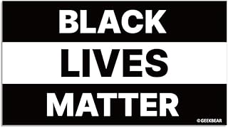 GEEKBEAR Black Lives Matter Car Magnet - Reflective, Weather-Resistant, Eye-Catching - 7 x 4 in (3 Parts)
