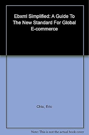 EBXML Simplified book cover