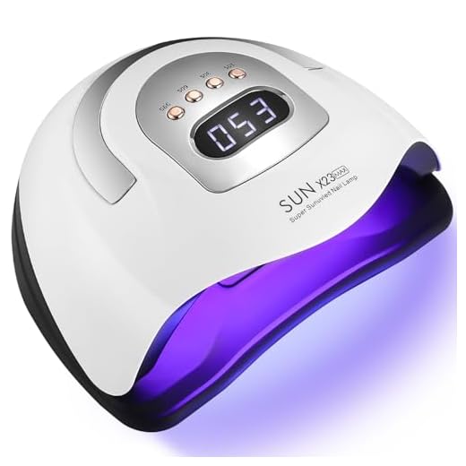 Zawaer Lampe UV Sèche Ongles 380W, Professionnel LED Séchoir à Ongles Automatique, 81 LEDs, Séchage Rapide, Grand LCD Ecran, 4 Minuteries 10s/30s/60s/99s pour Vernis Semi Permanent, Gel et Vernis