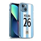 Head Case Designs Officially Licensed Argentina National Football Team Nahuel Molina 2024/25 Player Home Kit 1st Group Gel Case Compatible with Apple iPhone 13 Mini & Compatible with MagSafe