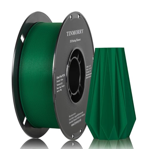 TINMORRY PETG-GF Filament 1.75 mm for 3D Printers, 1 kg, Pine Green