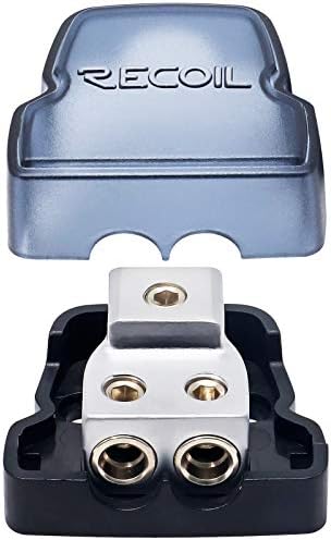 RECOIL DB12 Distribution Block 2-Way 1x0/2/4 in 2x4/8 Out Brass