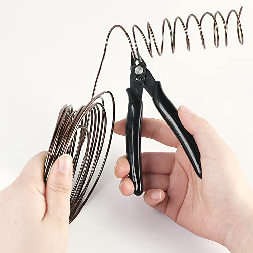 Sanlykate Bonsai Wire Tool Kit With Cutter, 3 Roll Tree Training Wires 98 Feet Total, 1.0Mm, 1.5Mm, 2.0Mm Anodized Aluminum Wire Set, Hold Plant Branches Trunks - Brown #TOP5