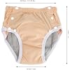 FOSA Adult Cloth Diaper, Washable Incontinence Underwear Diapers Leakage Proof Breathable Pure Cotton Cloth Nappy for Elderly (S)