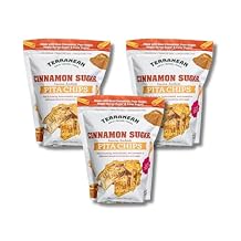 Terranean Pita Chips - Cinnamon Sugar | Authentic Twice-Baked Chips, Thin & Crunchy Snacks | Halal, Kosher Certified