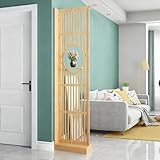 Raumteiler mit Regalen, Sichtschutzwand aus Holz, freistehende...