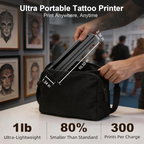 Image of Tattoo Stencil Printer Wireless Thermal Tattoo Machine Kit