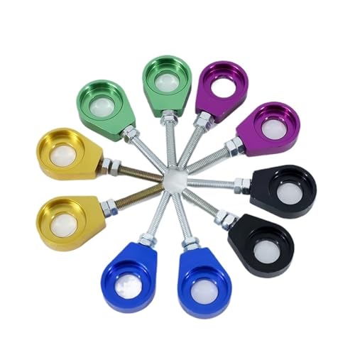 Blue Silver Red 12mm/15mm M6 Chain Adjustment Bolt Tensioner Compatible with Motorcycle Off-Road Vehicle ATV Universal(Purple M12)