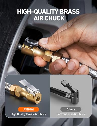 Astroai TIG250B-1 Digital Tire Pressure Gauge, Heavy Duty Tire Inflator Gauge 250Psi Air Chuck Compressor Accessories thumb #3