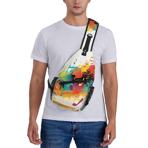 Bolso Tipo Sling Abstracto para Montañismo y Viaje miniatura 2