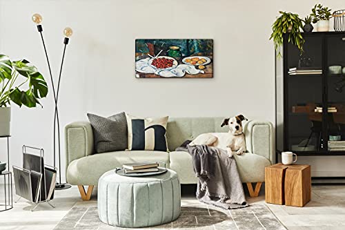 Art mural moderne avec horloge en toile de qualité - 5