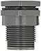 Hayward BFA1015TES Series BFA Standard Flange Bulkhead Fitting, Threaded x Threaded End, PVC with EPDM Seals, 1-1/2