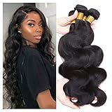 nomo Brazilian Virgin Human Hair Body Wave Bundles 18 18 20 20 Inch 290 g 100% Unprocessed Body Wave Virgin Hair Extensions Weave Human Hair 4 Bundles Natural Color