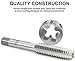 NORTOOLS Alloy Steels Tap and Die Set,SAE Inch Sizes Essential Threading Home DieTool, Cutting Threads Gauge Kit Standard Tap Set