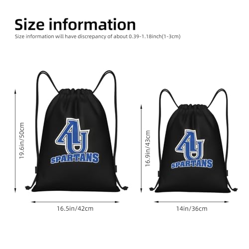 Aurora University Logo Drawstring Bags Sport Bag4