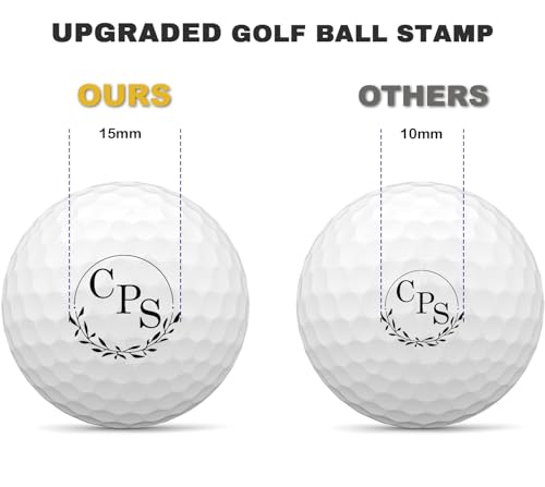 TPFOON Customized Design Golf Ball Marker Stamp, Upgrade Reusable Self-Inking Golf Ball Stamper, Golf Ball Line Marker Tool, Golf Ball Alignment Tool, Gift for Golfer - Image 3