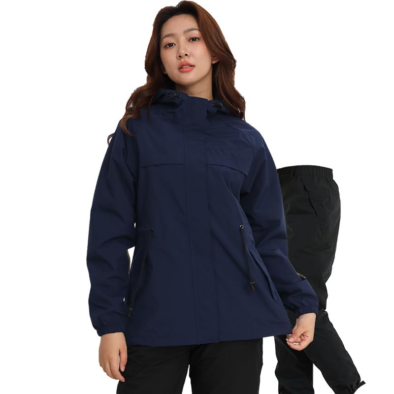 Amazon | [アオキ アウトドア] レインスーツ レディース 上下セット