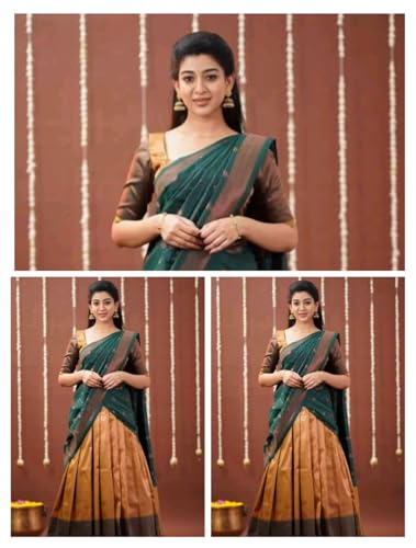 Image of RENVAANI FASHION Women's Traditional Semi-Stitched Lehenga Choli | Lehenga Choli for Women | Ethnic Wear Heavy Lehenga Choli With Dupatta