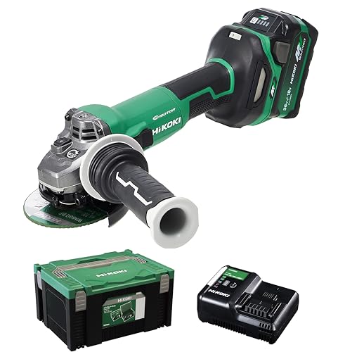 【Amazon.co.jp限定】HiKOKI(ハイコーキ) 36V 充電式 ディスクグラインダ G3610DC トイシ径100mm 最大出力1,500W 蓄電池×1個・充電器・ケース付 G3610DC(XPZ)