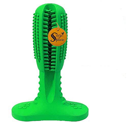 Sage Square Dog Toothbrush Stick-Dog Teeth Clean Tooth Brushing Stick for Dogs Oral Care Dental Care Natural Rubber Non-Toxic Dog Pet Chew Toys (B086W5FQG9) Amazon Price History, Amazon Price Tracker