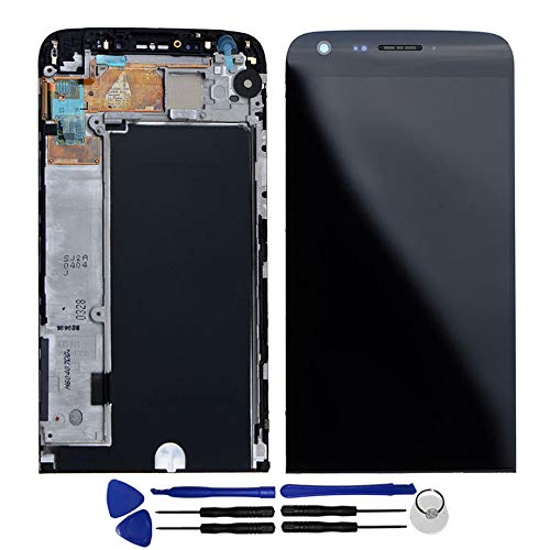 OYOGReplacement for LG G5 H850 H820 H830 H831 LS992 Touch Screen Digitizer Assembly LCD Display with Bezel Frame (Black)