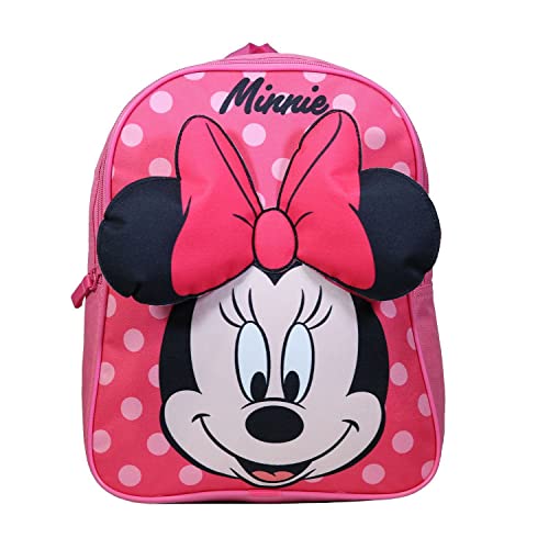 Bagtrotter Mochila de 31 cm con Detalles 3D de Neo-UD Disney Minnie Pois Rosa Cover