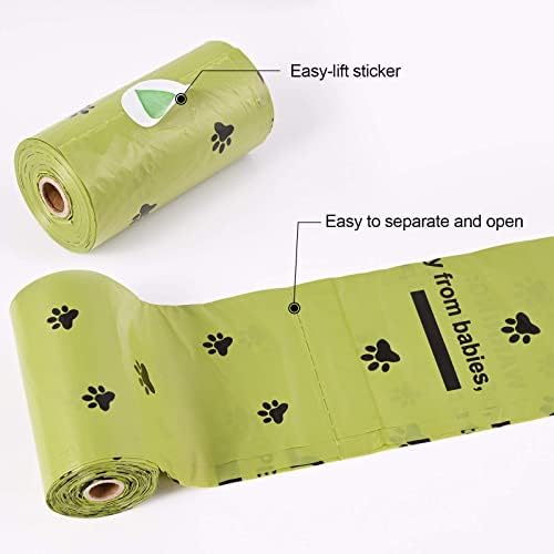Amazon Brand - Umi Dog Poo Bags, 20 Rolls, Pack of 300, 9 x 13 Biodegradable and Compostable Poop Bags with Dispenser, Extra Thick, Leak Proof, Scented Dog Waste Bags for Pet Dogs and Cats