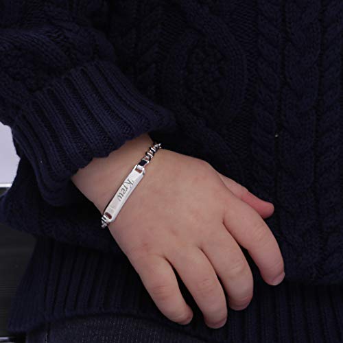 Cherished Moments CUST-ID BRAC-CROSS SM Personalized Sterling Silver Children'S I.D. Bracelet thumb #4