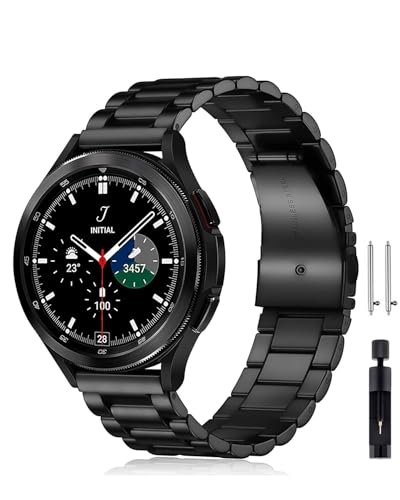 Zkius 24mm Quick Release Watch Band,Stainless Stee Replacement Watch Strap for Tissot chronograph/Casio GMa-s2100/Guess Multifunction Watch(Black)