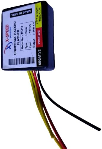 AutoTrends Mode Waterproof 16 Patterns Universal Bike Hazard Flasher Relay for LED/Bulb Indicators
